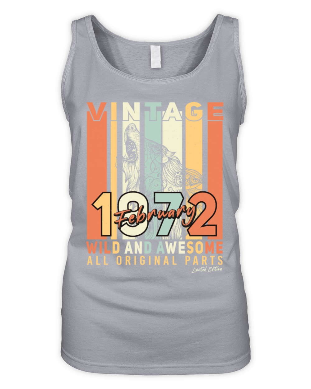 February 1972 Vintage Original Organic Women's Tank Top