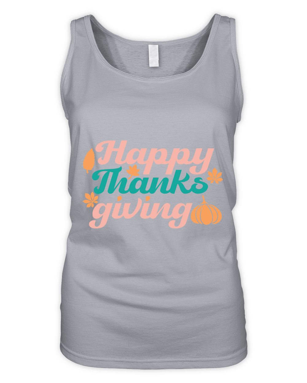 Happy Thanks Giving   Colorful Organic Women's Tank Top