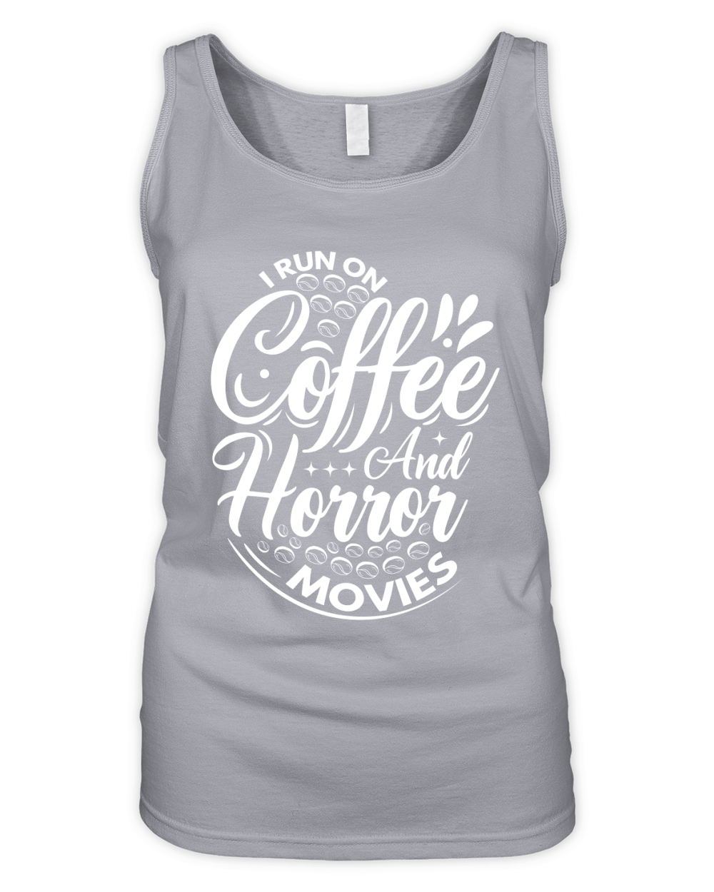 I run on coffef and horror movies 03 Organic Women's Tank Top