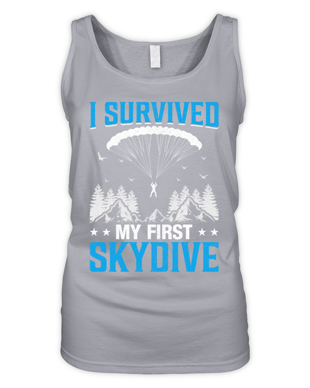 I survived my first skydive 02 Organic Women's Tank Top