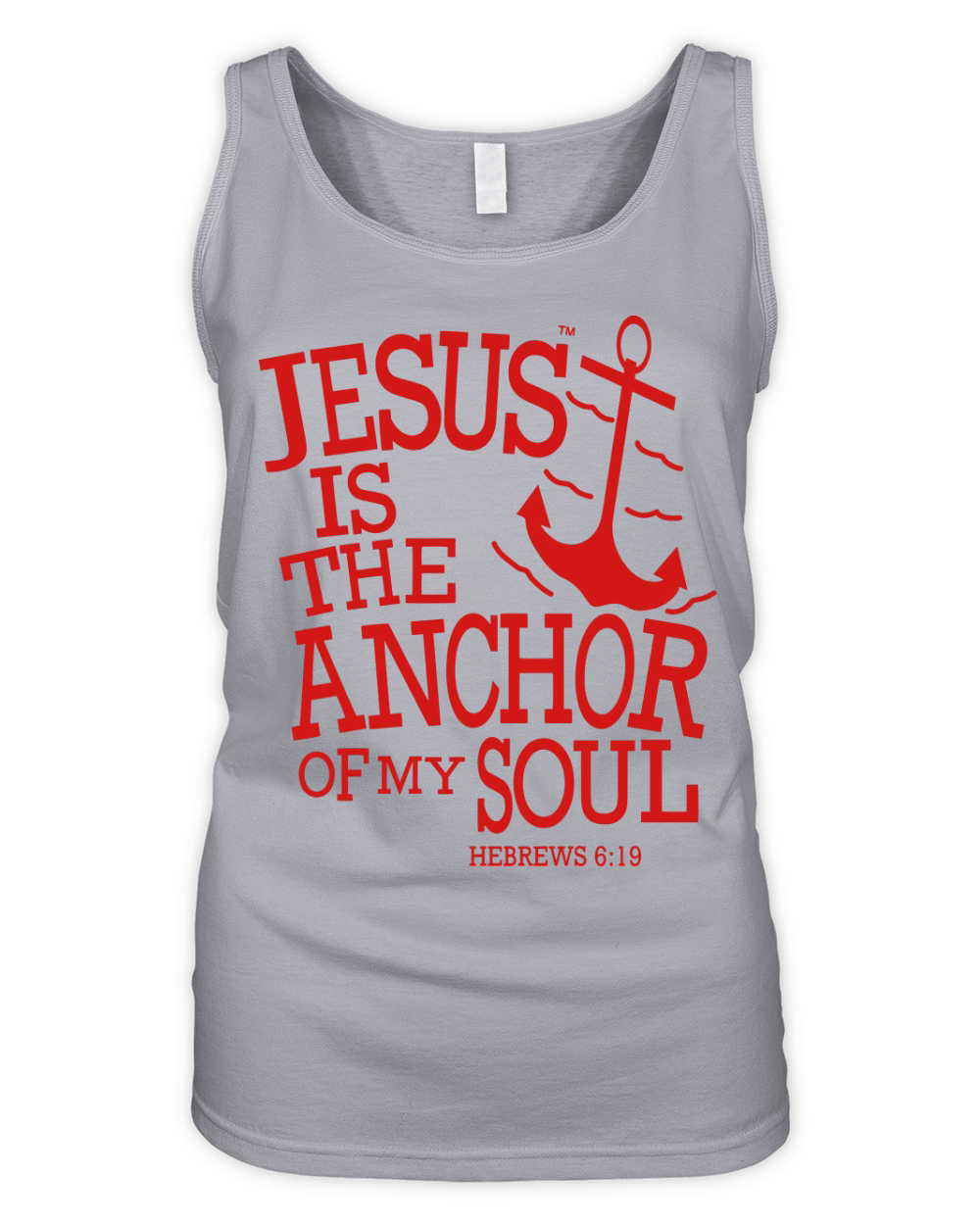 JESUS IS THE ANCHOR OF MY SOUL Organic Women's Tank Top