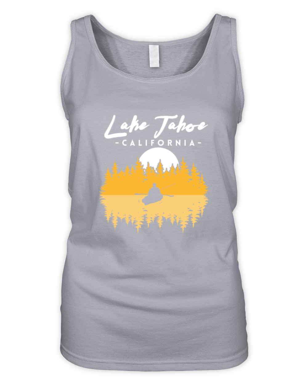 Lake Tahoe California, Fishing Organic Women's Tank Top