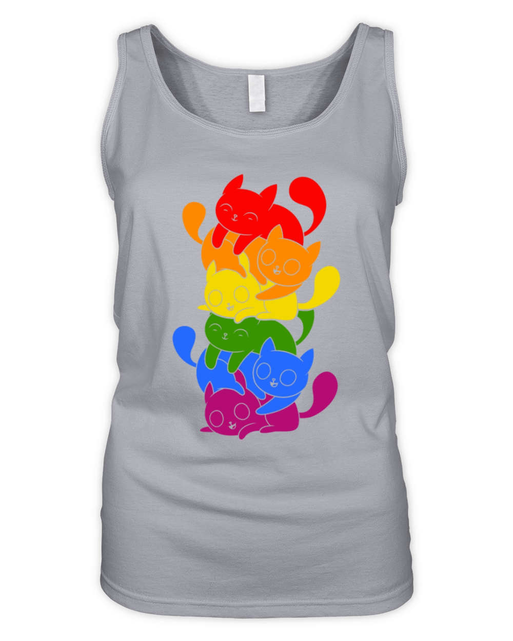 LGBT Color Cat Lesbian Gay LGBTQ Pride Transgender Organic Women's Tank Top