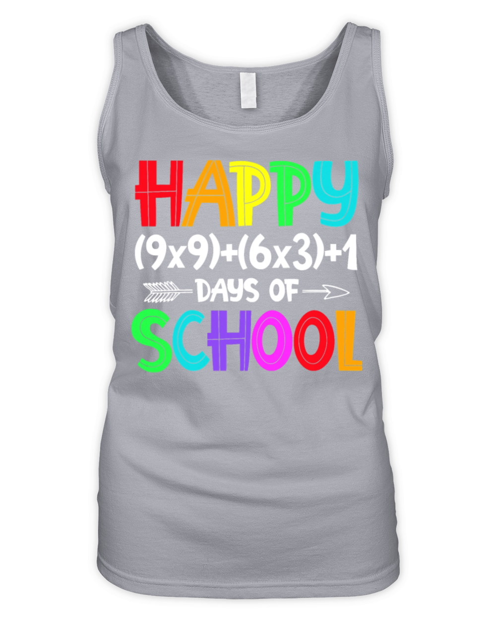 Math Formula 100 Days Of School Shirt Math Teacher Organic Women's Tank Top