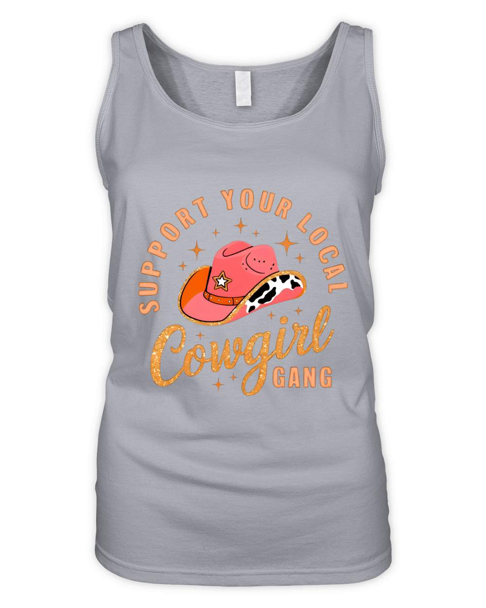 Support your local cowgirl gang 2 Organic Women's Tank Top