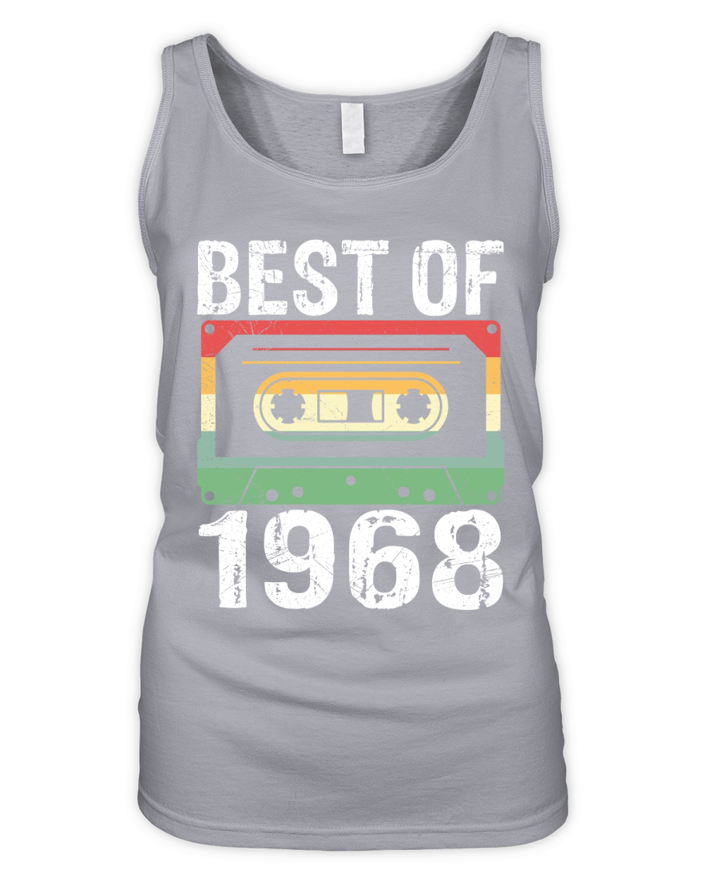 Vintage Best of 1968 Birthday Organic Women's Tank Top