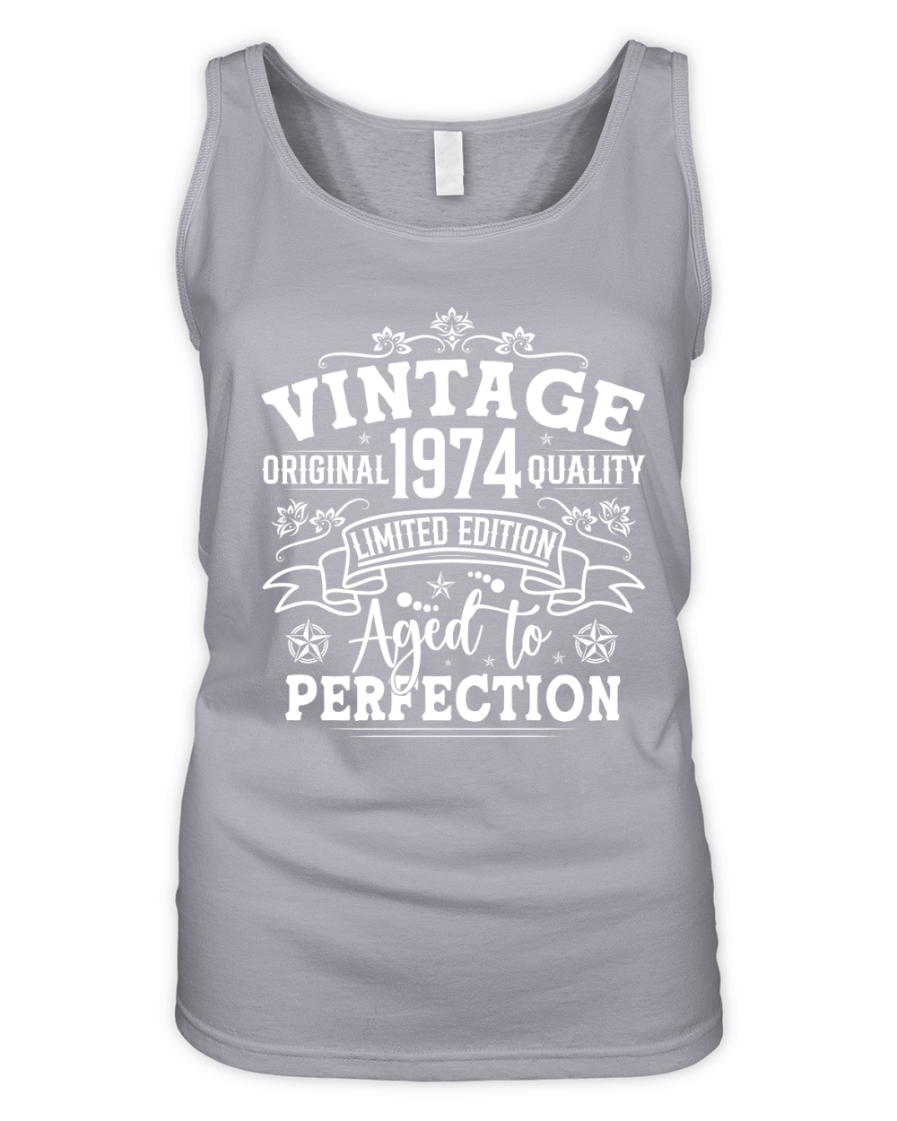 Vintage Birthday TShirt Design Bundle 1974 Organic Women's Tank Top