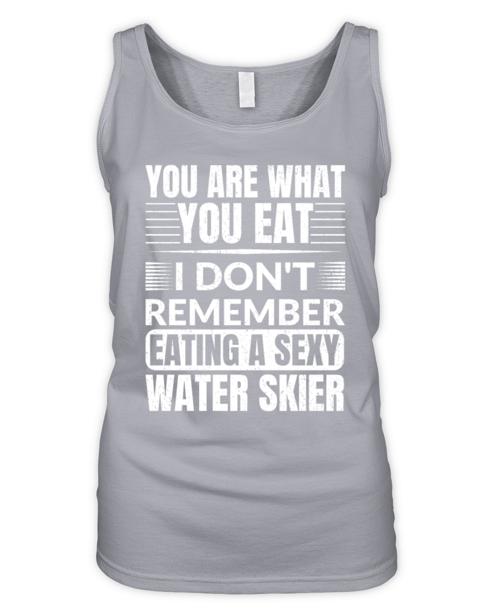 Water Skiing Pun Funny - Vintage Water Ski Organic Women's Tank Top