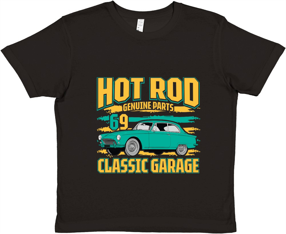 Hot Rod Genuine Parts 69 classic garage Vintage Car Premium Kids Crewneck T-shirt