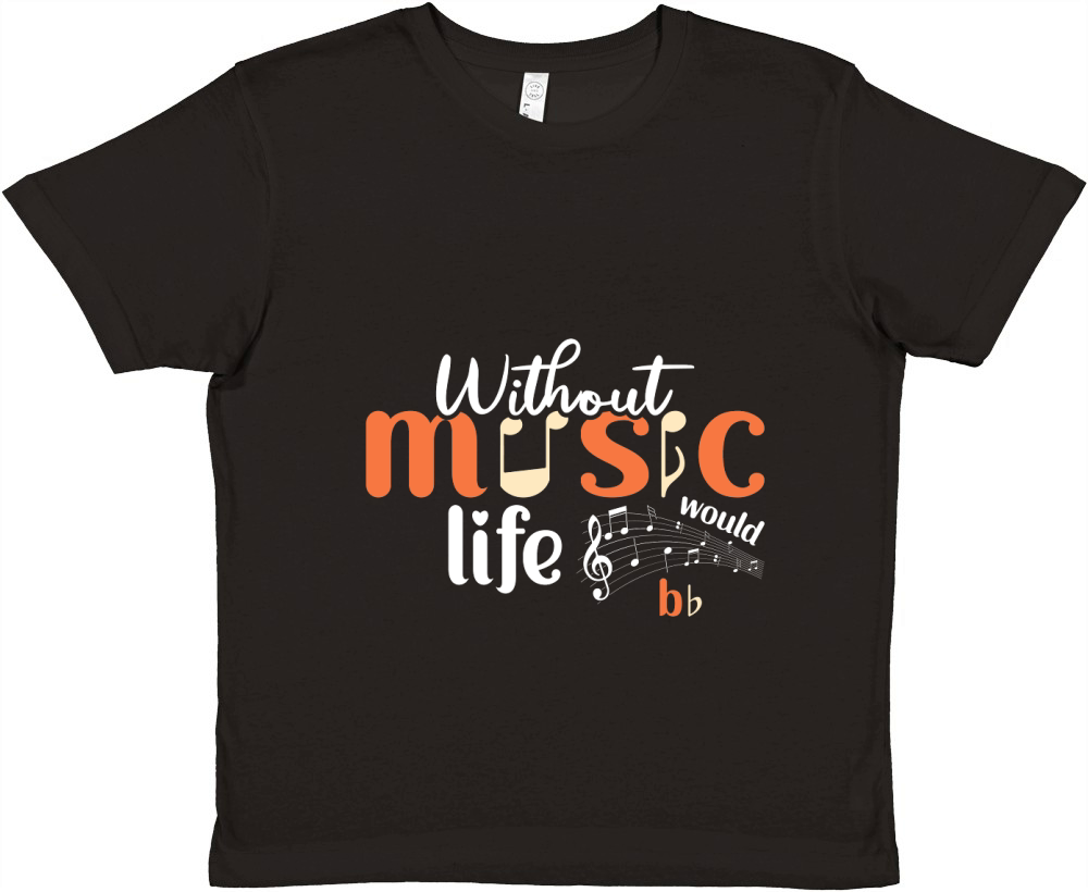 Music without music life Premium Kids Crewneck T-shirt