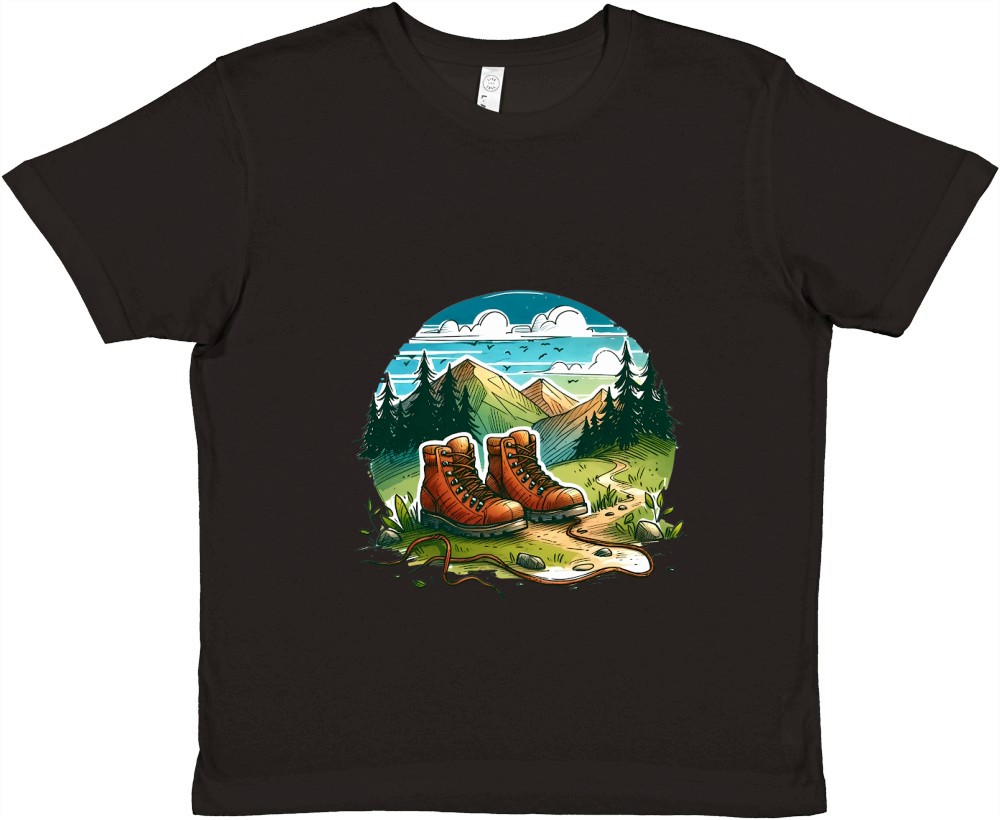 Natures Spirit camping Premium Kids Crewneck T-shirt