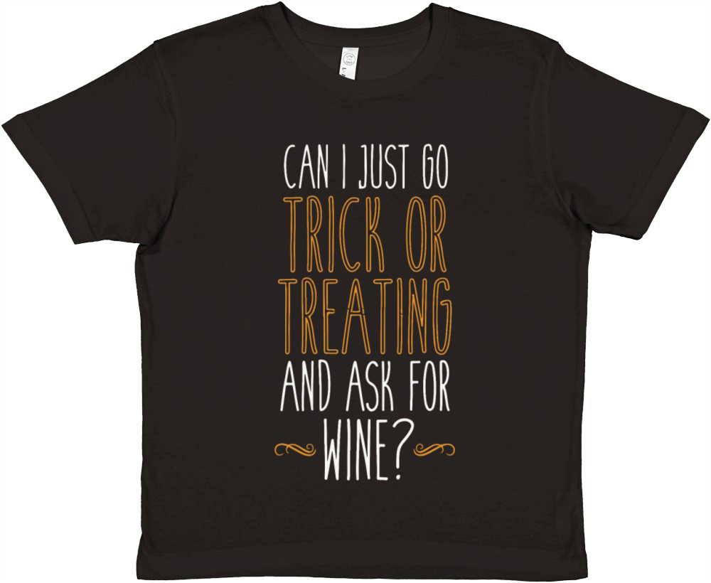 Trick or Treat For Wine Premium Kids Crewneck T-shirt