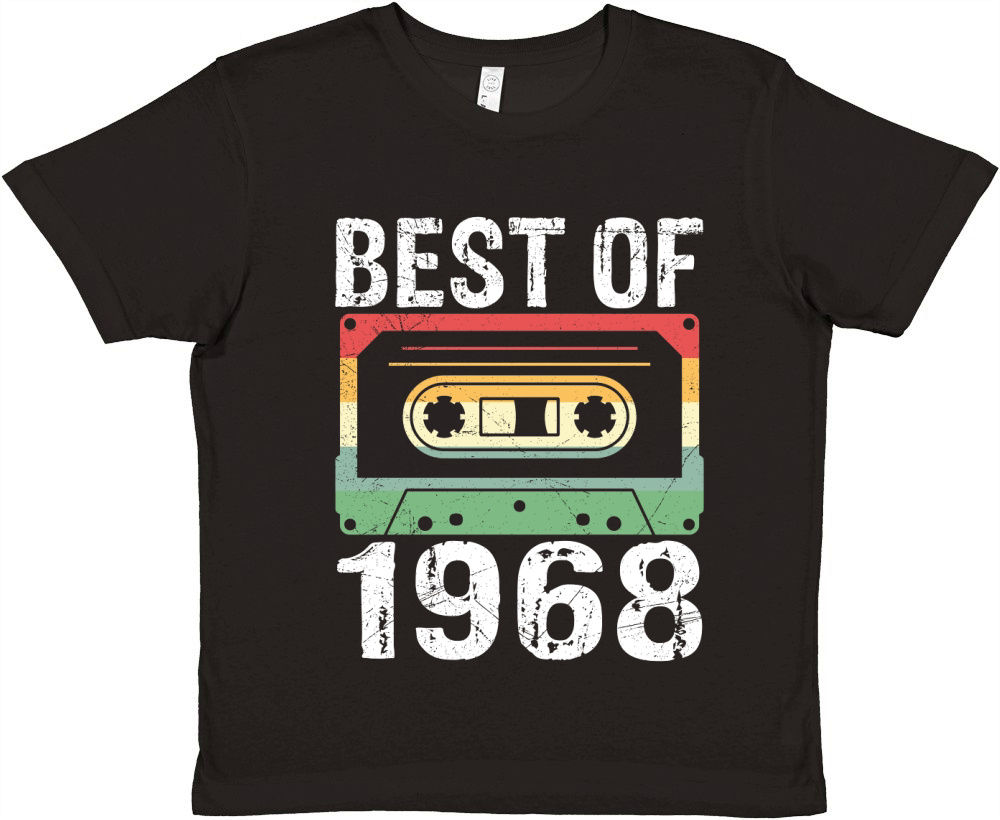 Vintage Best of 1968 Birthday Premium Kids Crewneck T-shirt