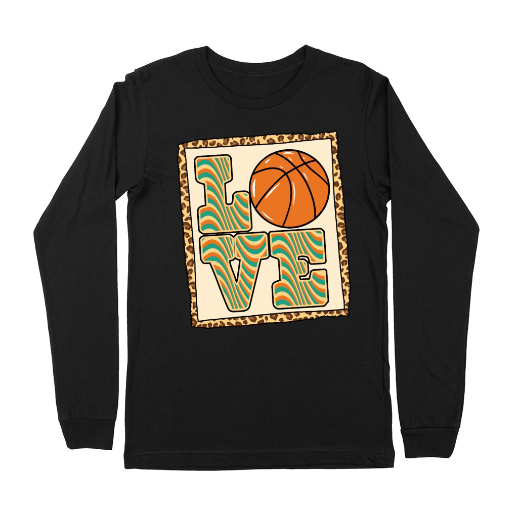 Love Basketball Leopard Premium Long Sleeve