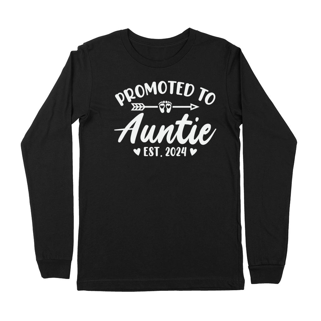 Promoted to Auntie Est 2024 Premium Long Sleeve