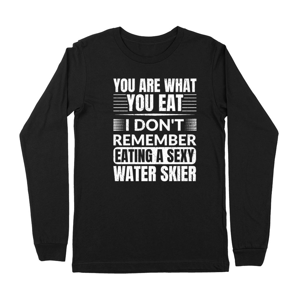 Water Skiing Pun Funny - Vintage Water Ski Premium Long Sleeve