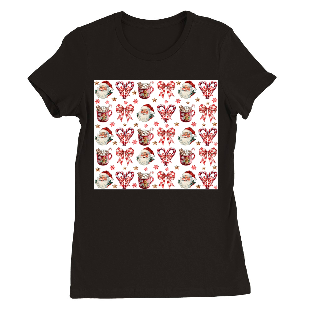 20oz Christmas001 Straight Premium Womens Crewneck T-shirt