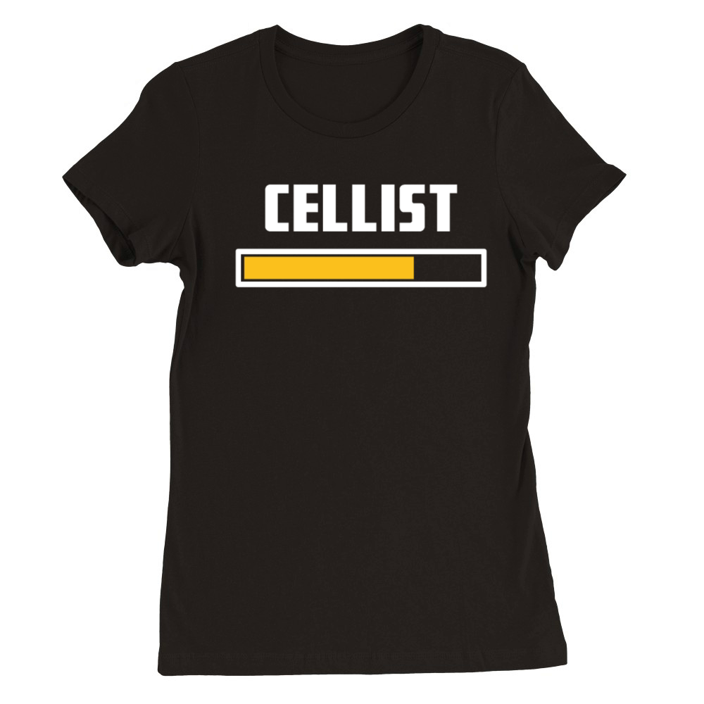 Cellist Installing Tshirt Premium Womens Crewneck T-shirt