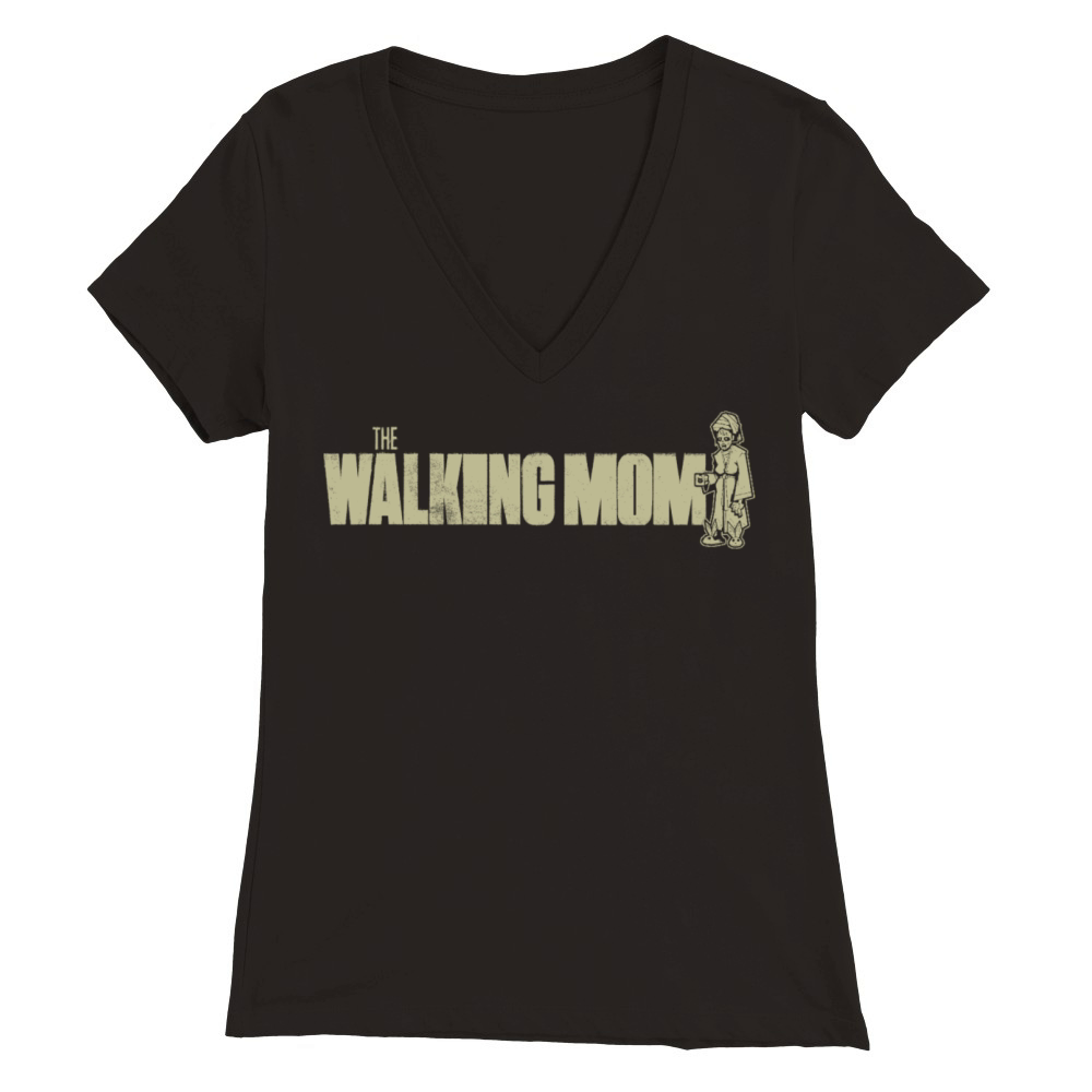 walking mom Walking Monster Horror Premium Womens V-Neck T-shirt