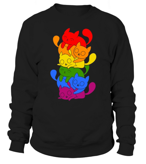 LGBT Color Cat Lesbian Gay LGBTQ Pride Transgender Sweatshirt Unisex