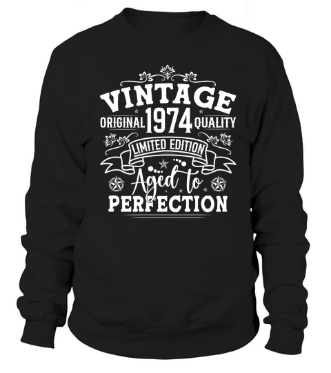 Vintage Birthday TShirt Design Bundle 1974 Sweatshirt Unisex