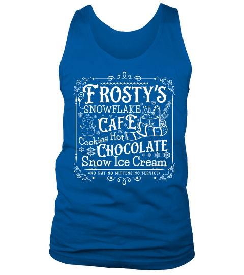 frostys Snowflake Cafe cookies Vintage Christmas  white300 Tank Top Unisex