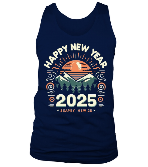 Happy new year 2025 seapey new 25 Tank Top Unisex
