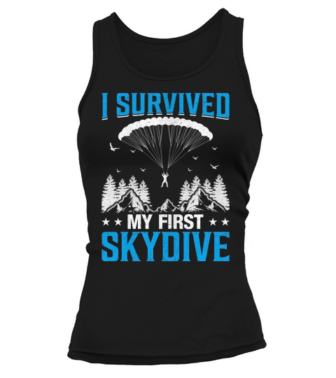 I survived my first skydive 02 Tank top Woman