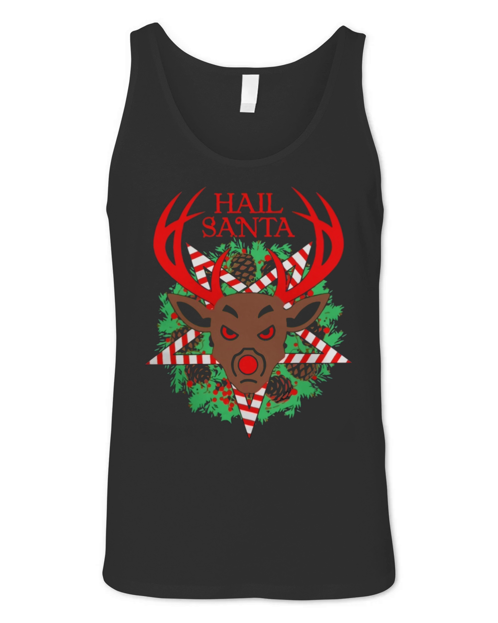 Hail Santa Claus Christmas Unisex Jersey Tank