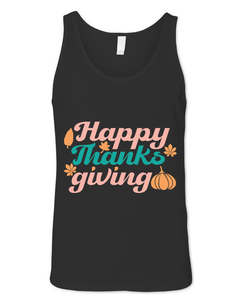Happy Thanks Giving   Colorful Unisex Jersey Tank
