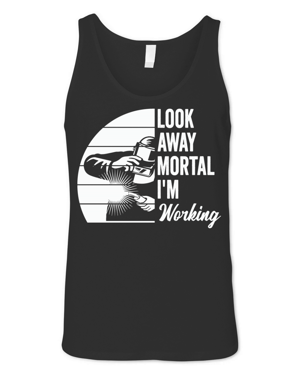 Look Away Mortal Im Working Unisex Jersey Tank