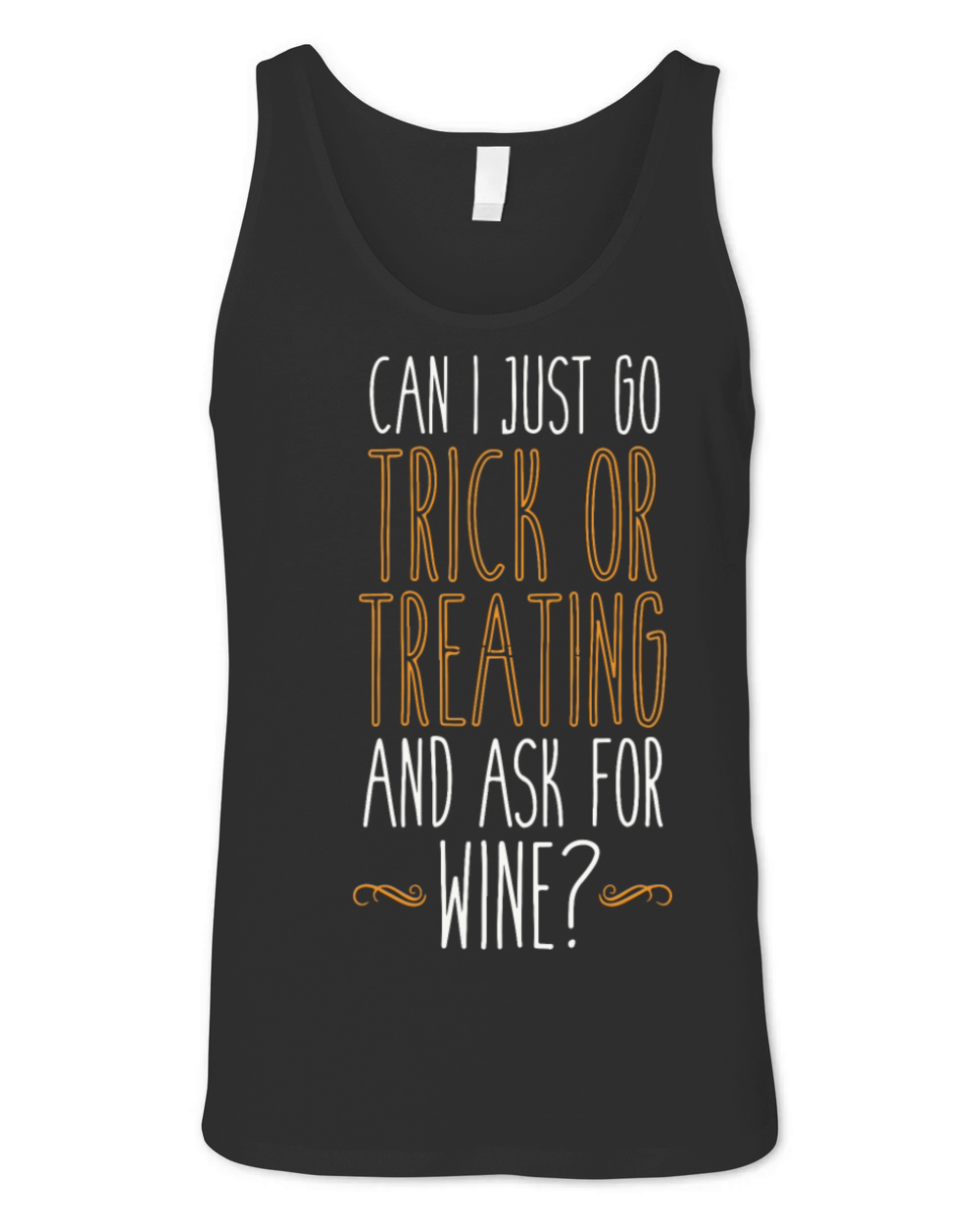 Trick or Treat For Wine Unisex Jersey Tank