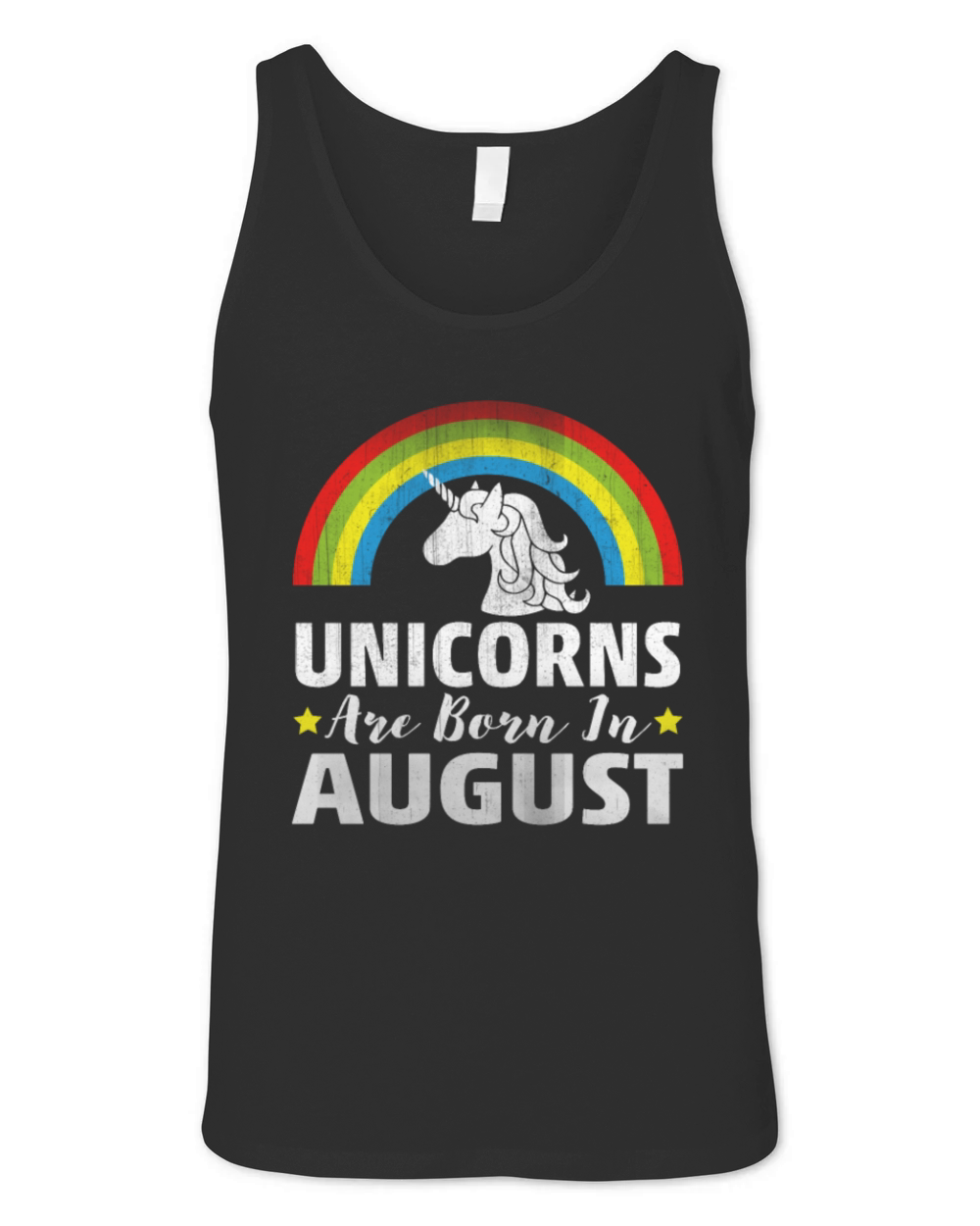 Unicorns Are Born In August Unisex Jersey Tank