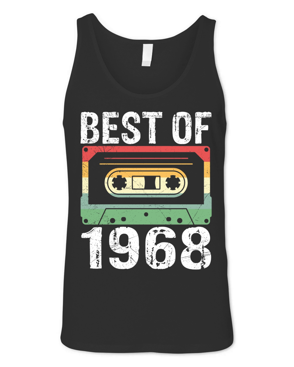 Vintage Best of 1968 Birthday Unisex Jersey Tank