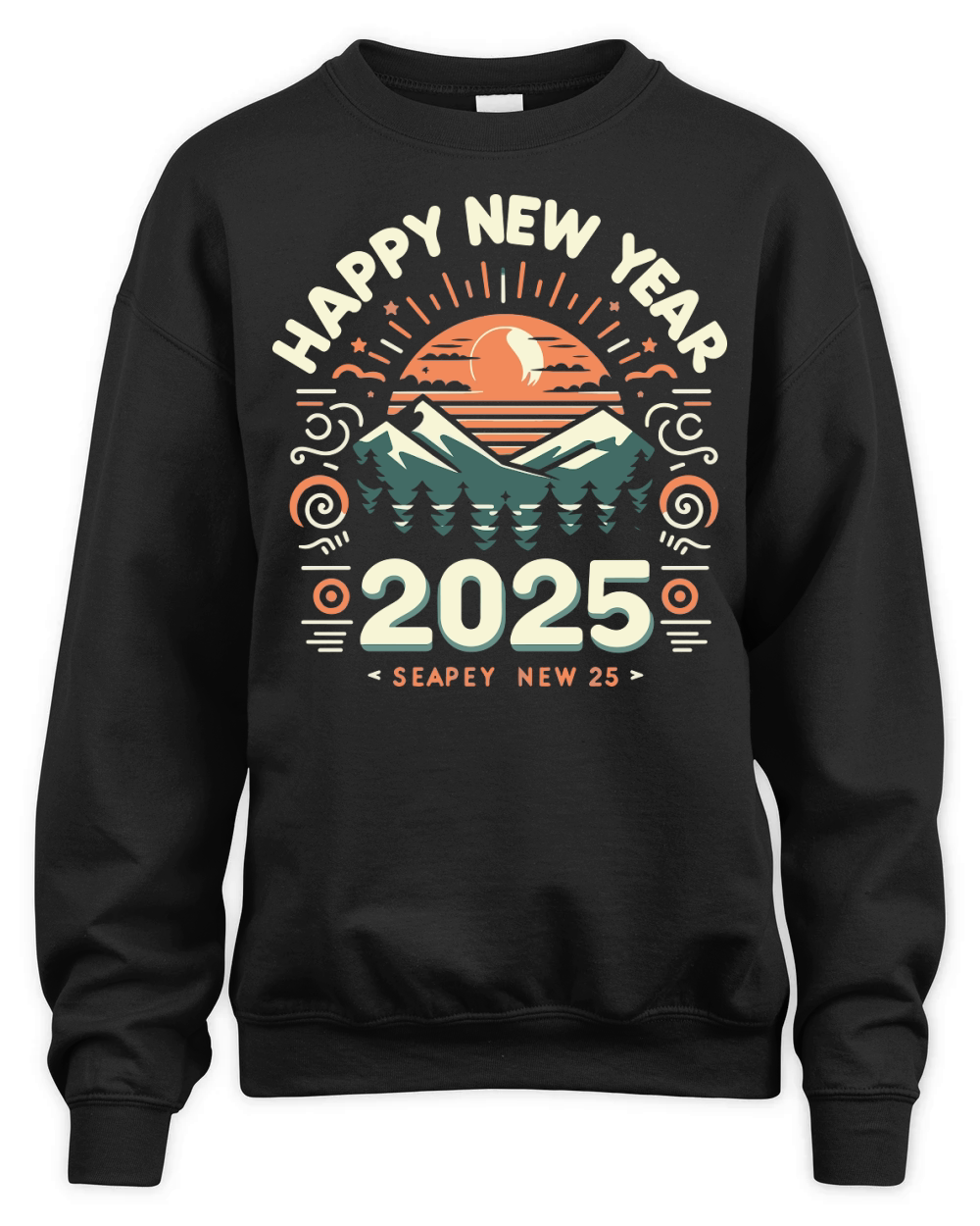 Happy new year 2025 seapey new 25 Unisex Premium Crewneck Sweatshirt