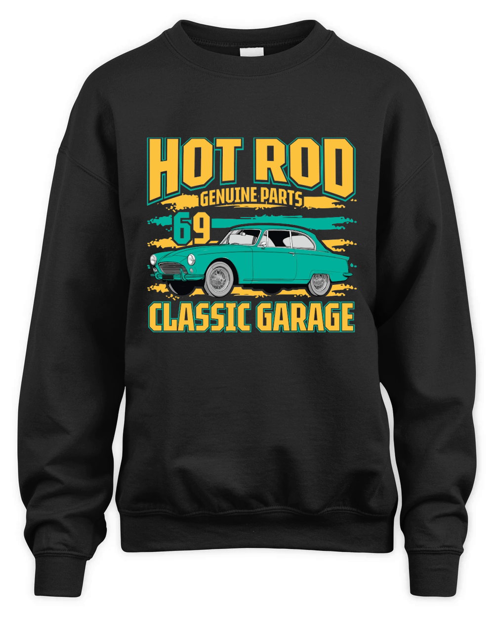 Hot Rod Genuine Parts 69 classic garage Vintage Car Unisex Premium Crewneck Sweatshirt