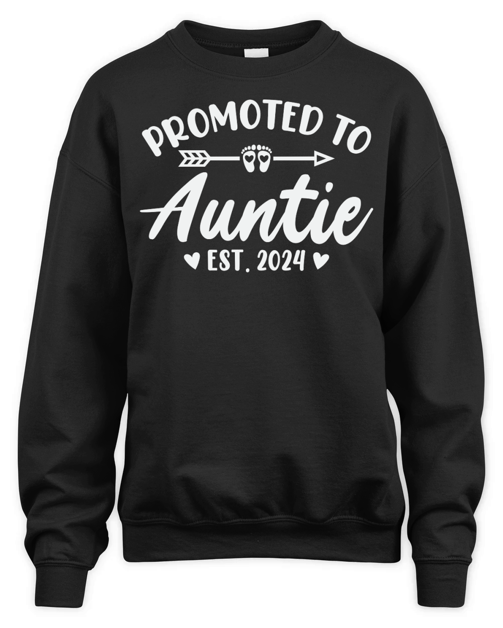 Promoted to Auntie Est 2024 Unisex Premium Crewneck Sweatshirt