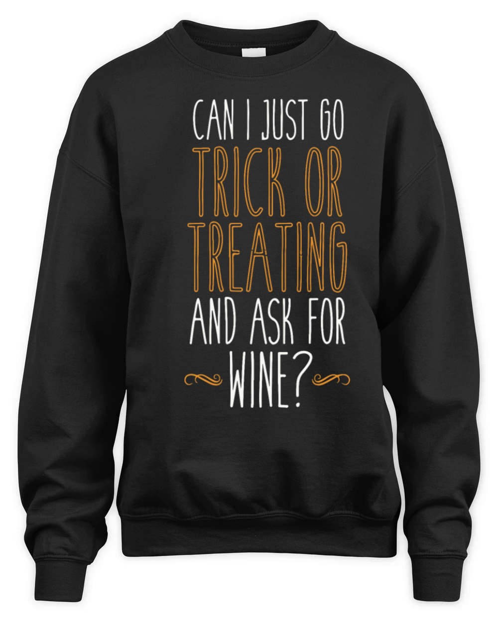 Trick or Treat For Wine Unisex Premium Crewneck Sweatshirt