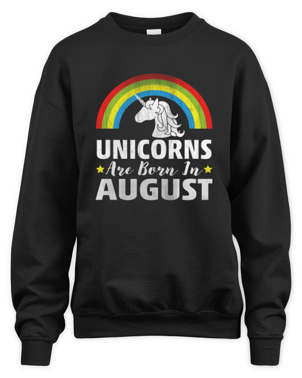 Unicorns Are Born In August Unisex Premium Crewneck Sweatshirt