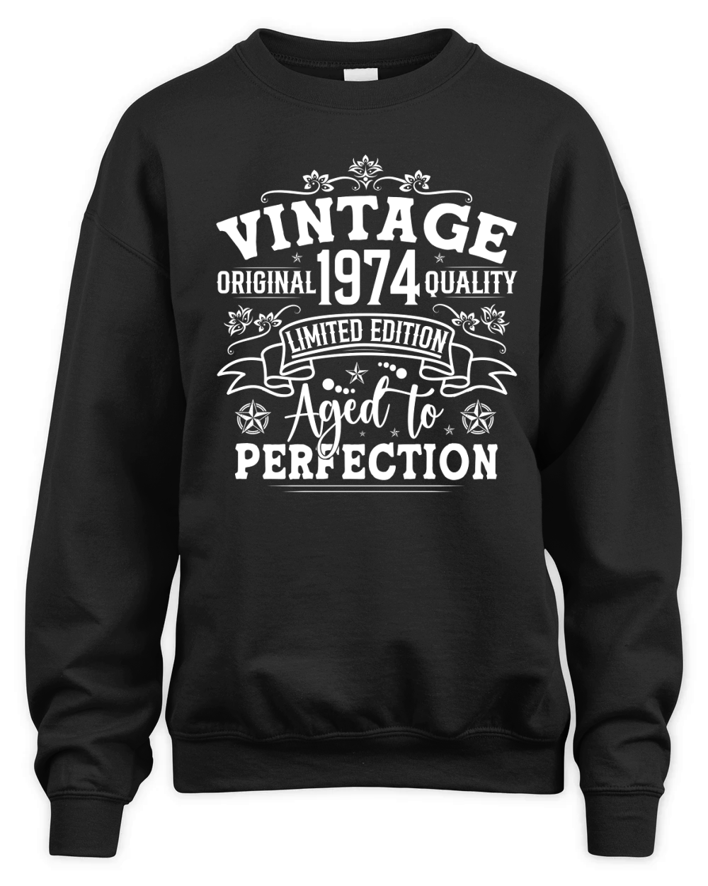 Vintage Birthday TShirt Design Bundle 1974 Unisex Premium Crewneck Sweatshirt