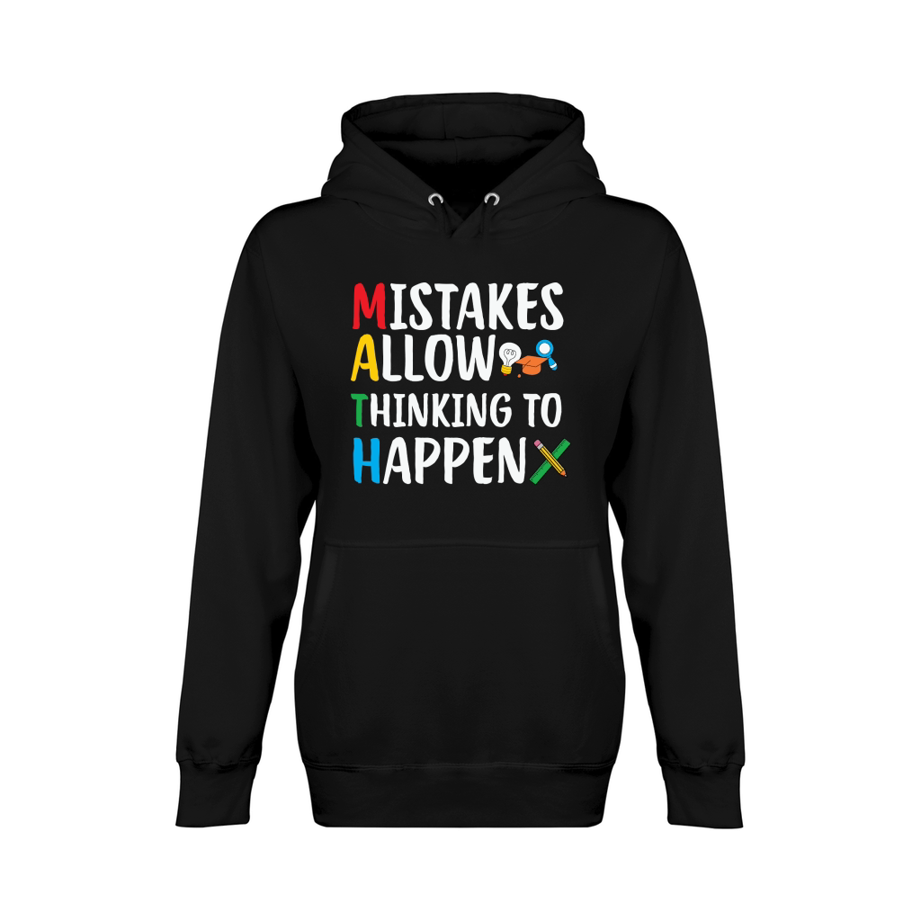 mistakes allow thinking to happen Unisex Premium Pullover Hoodie