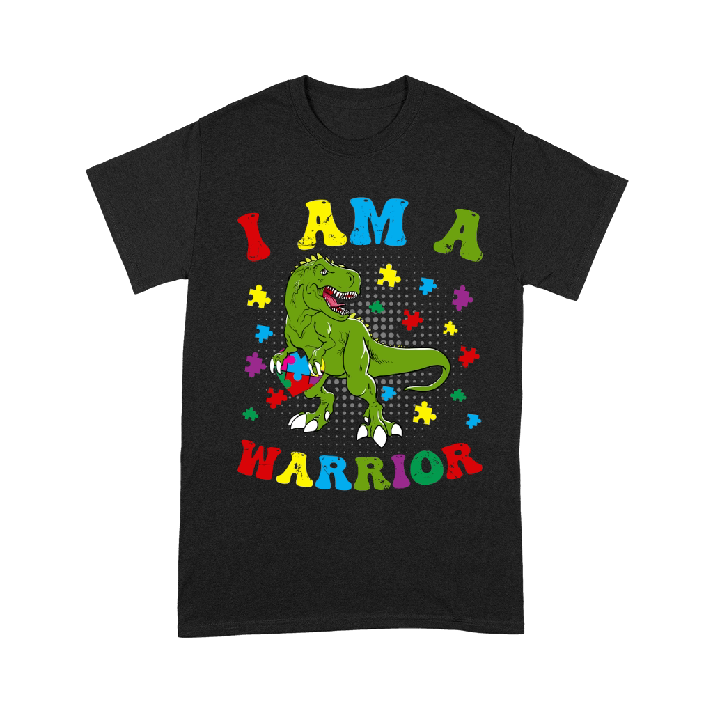 I Am a Warrior T Rex Dinosaur Autism A warrior Unisex T-Shirt