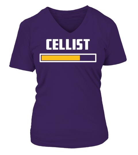 Cellist Installing Tshirt V-neck T-Shirt Woman