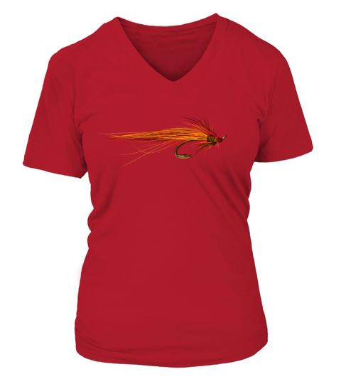 fly fishing hook V-neck T-Shirt Woman