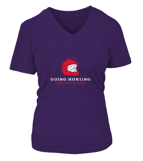 Going hunting - go karting outfite V-neck T-Shirt Woman