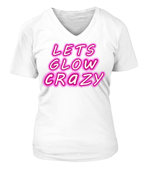 lets glow crazy V-neck T-Shirt Woman