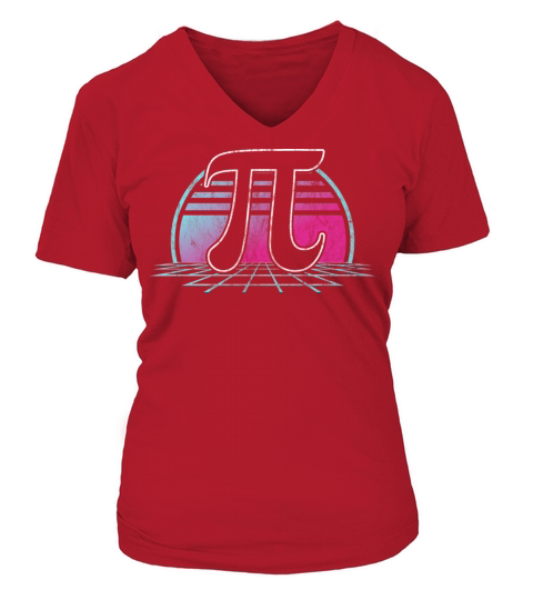 PI Day 2022 Math Lover Mathematics Retro Vintage V-neck T-Shirt Woman