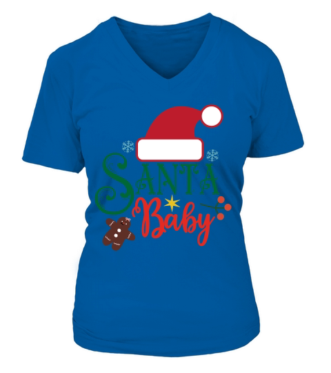 Santa Baby 2 V-neck T-Shirt Woman