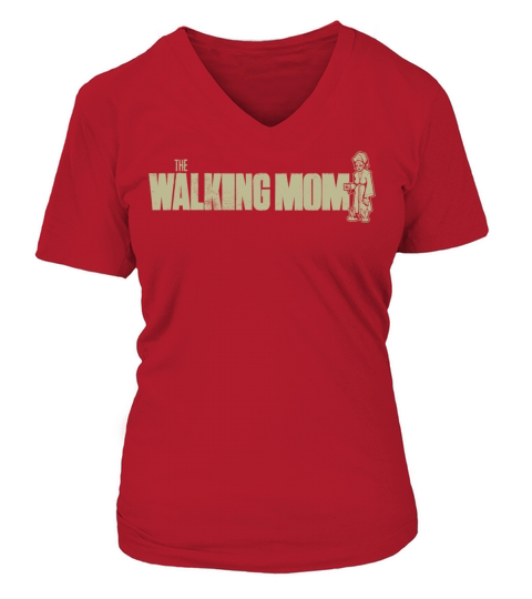 walking mom Walking Monster Horror V-neck T-Shirt Woman