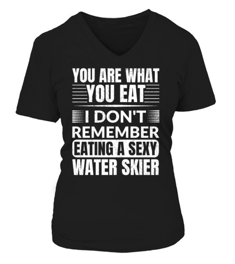 Water Skiing Pun Funny - Vintage Water Ski V-neck T-Shirt Woman